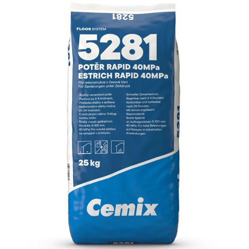 Cemix rychle betonový potěr 40 MPa 25 kg Cemix