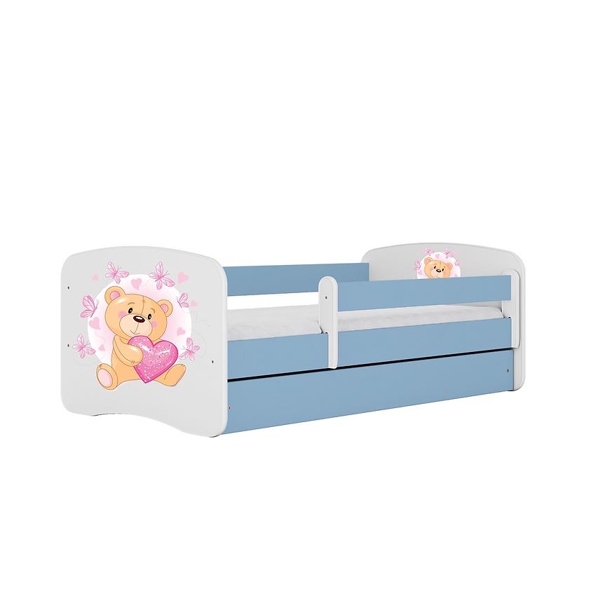 Dětská postel Babydreams modrá 70x140 Medvídek s motýlky Baumax