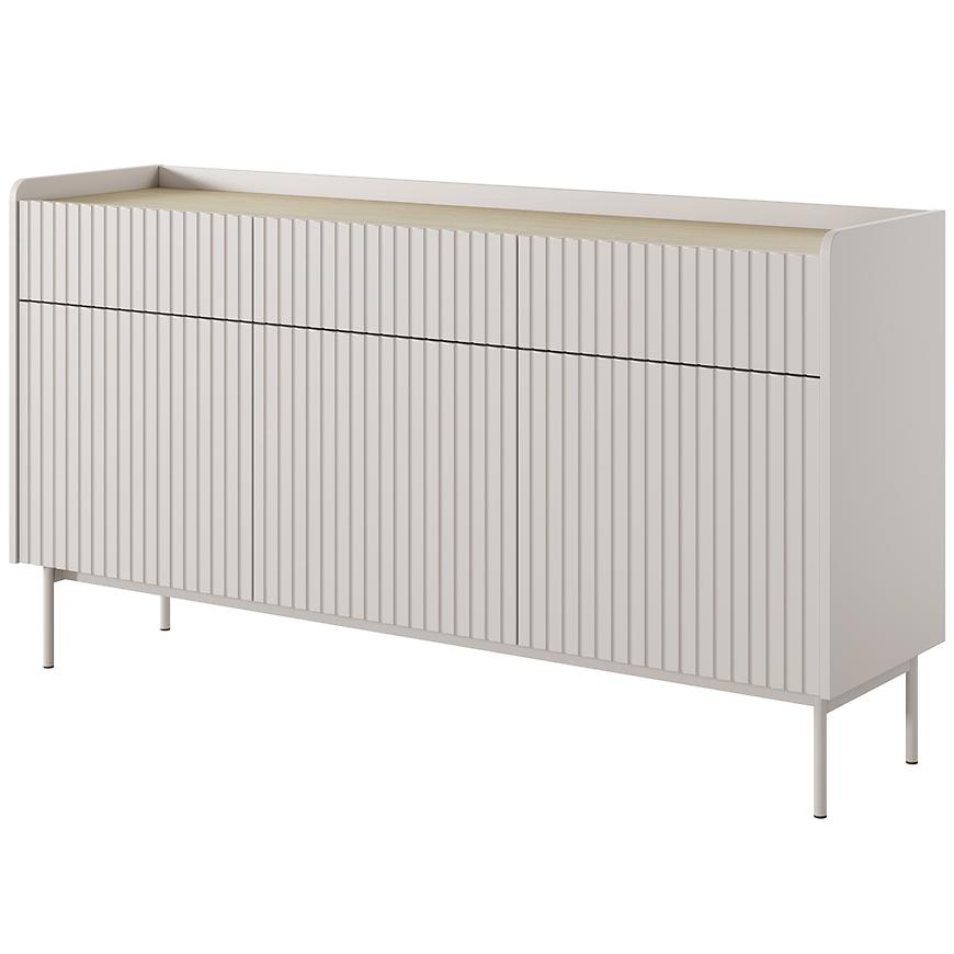 Komoda Level B 153 3D3S beige/dub scandi Baumax