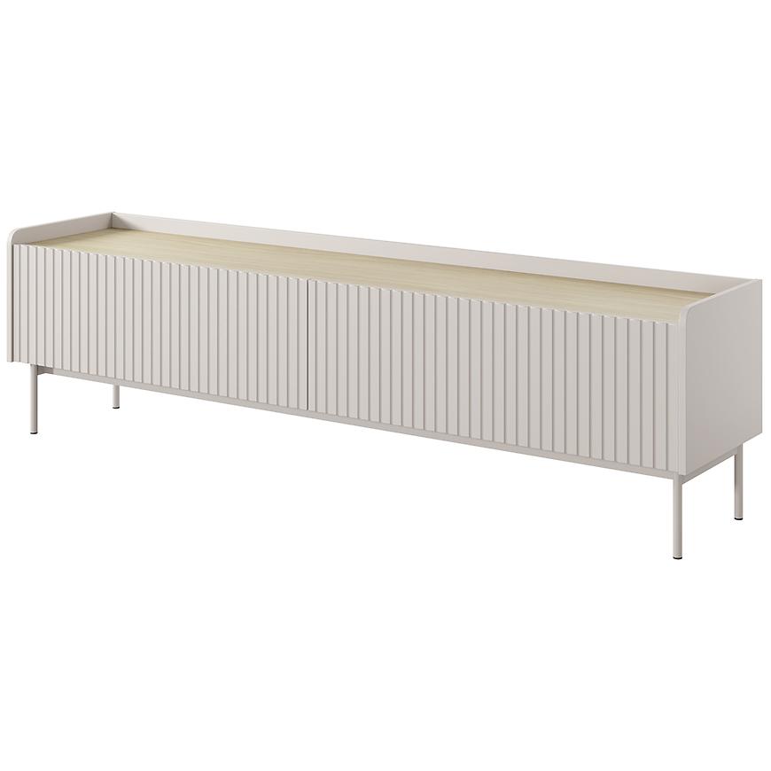 TV stolek Level RTV E 181 2d Beige/ dub Scandi Baumax