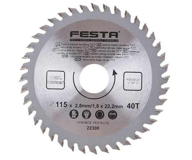 Kotouč pilový s SK plátky Festa - 180x3.2x20mm 24z